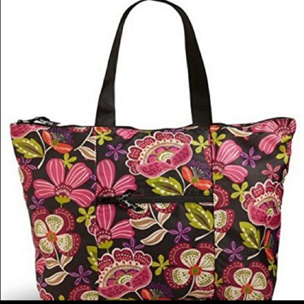Vera Bradley Collapsible Nylon Large Tote Duffel